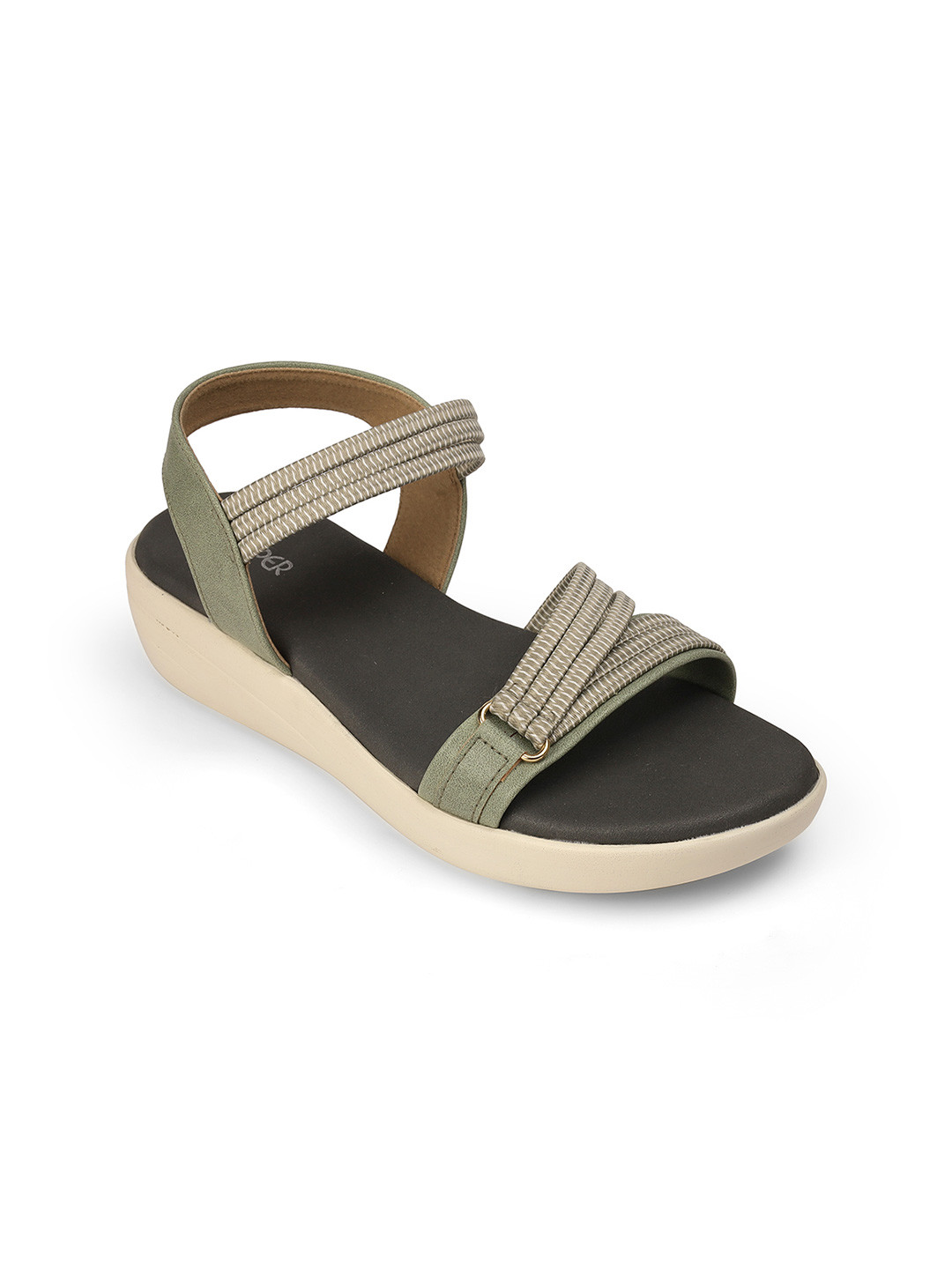 

PEPPER Women Open Toe Flats, Green