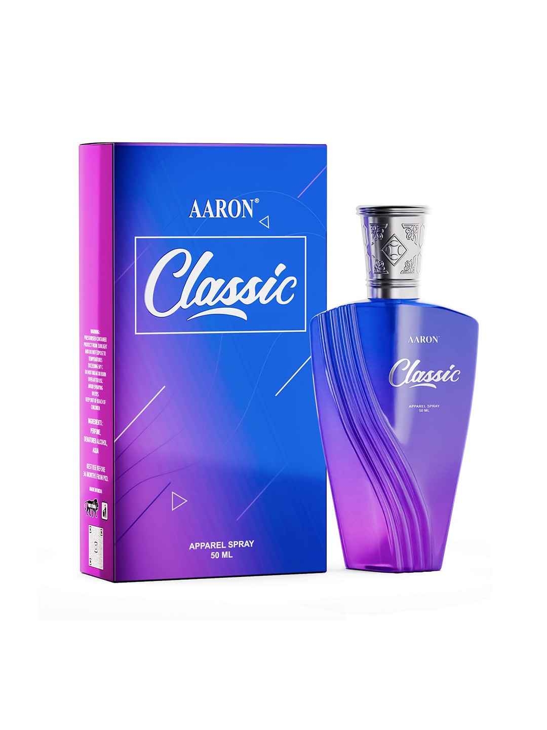 

AARON Classic Long Lasting & Alcohol-Free Apparel Perfume Spray - 50 ml, Purple