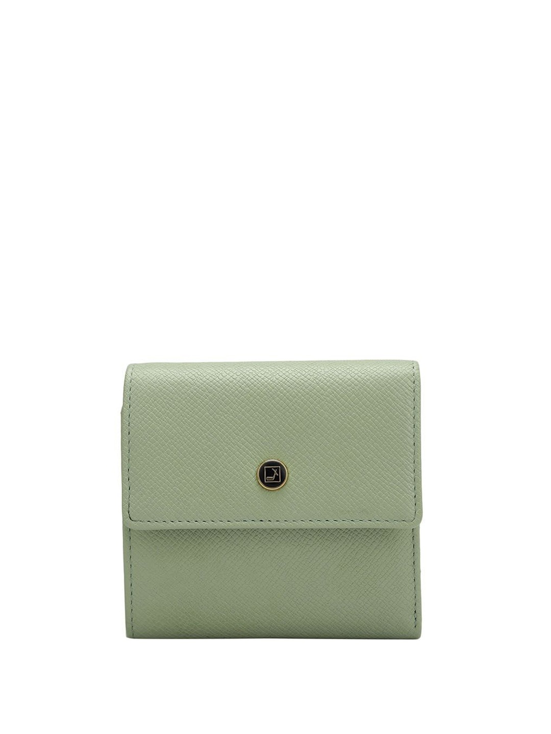 

Da Milano Women Leather Three Fold Wallet, Green