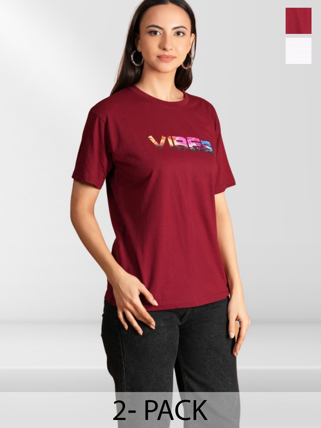 

Metronaut Women Typography 2 Printed T-shirt, Multi
