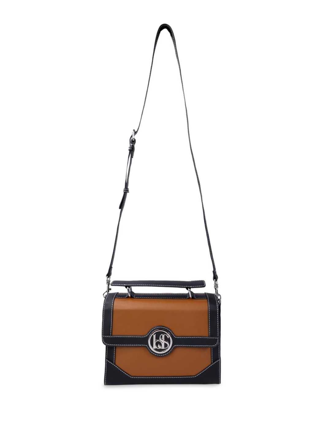 

SEREIN Structured Handheld Bag, Tan