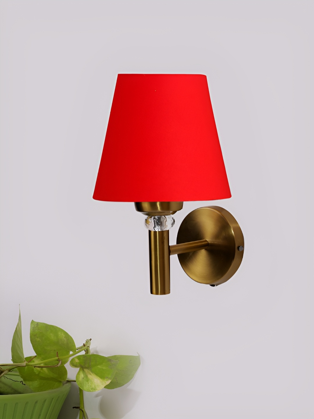 

Devansh Red & Yellow Frustum Shaped Wall Lamp
