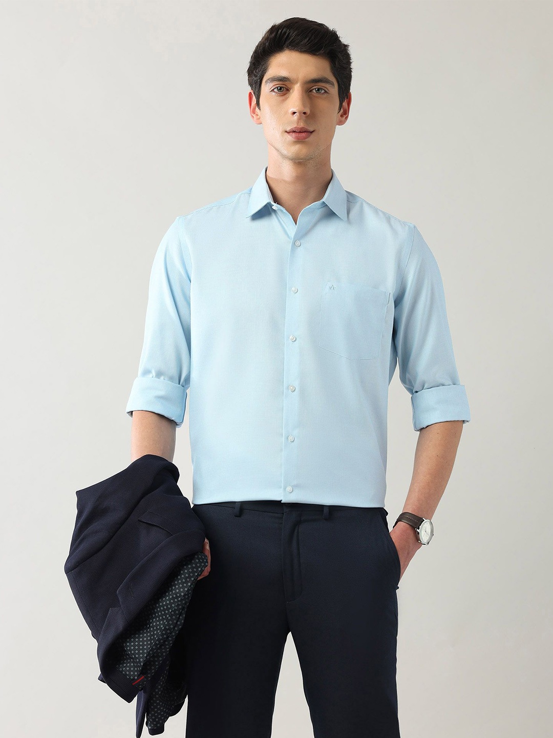 

Arrow Men Classic Opaque Formal Shirt, Blue