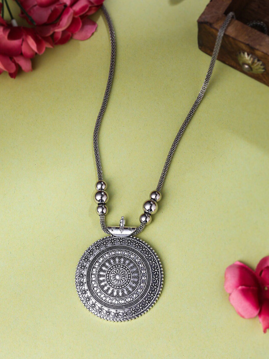 

Anouk Oxidised Necklace, Silver