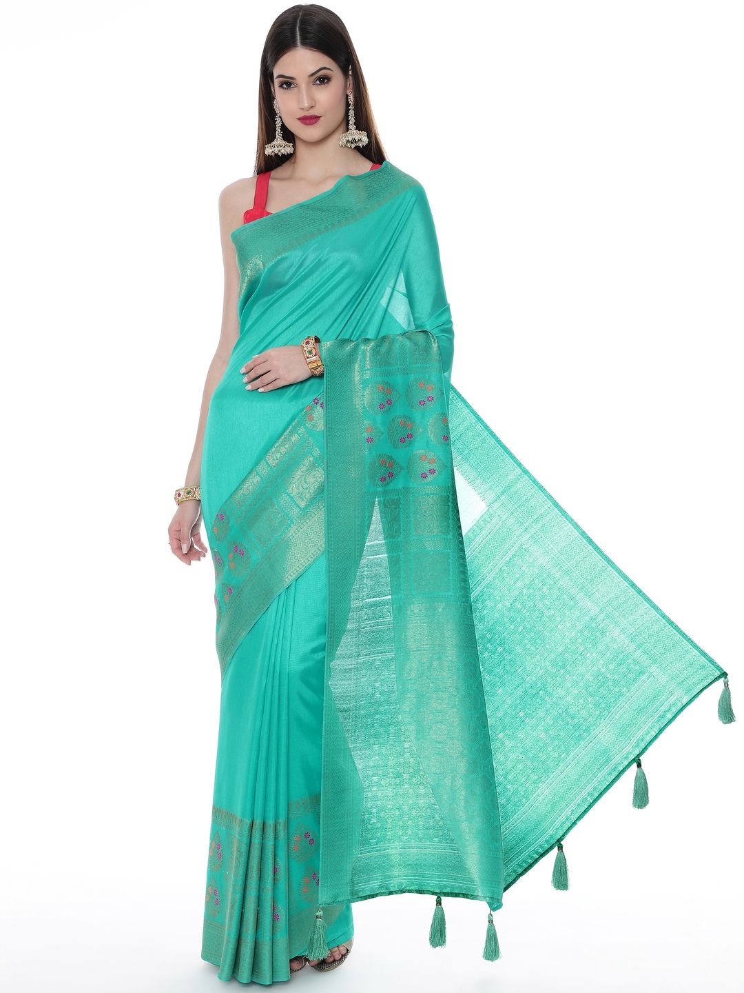 

Suha Woven Design Zari Art Silk Saree, Blue
