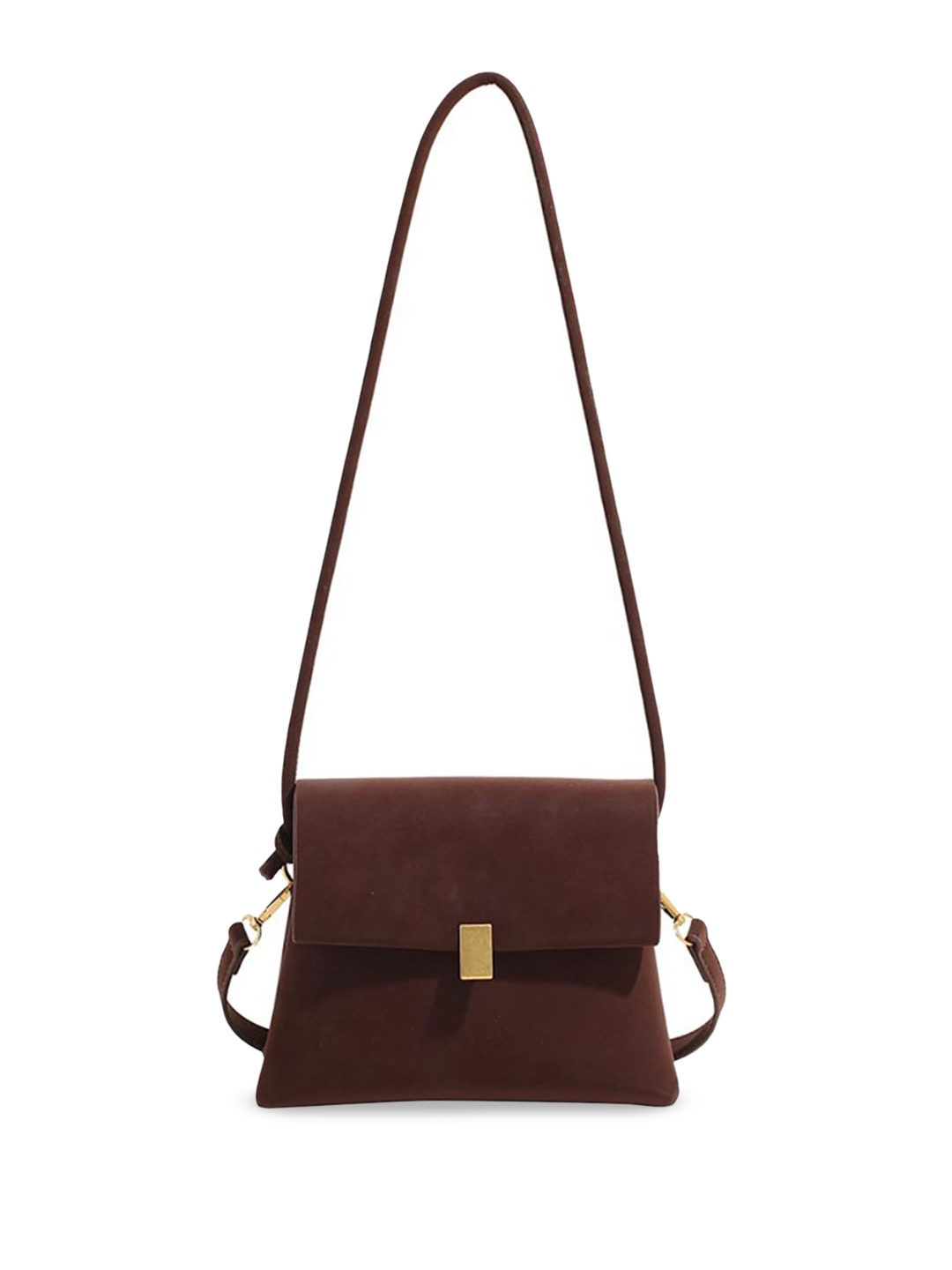 

StyleCast x Revolte PU Structured Shoulder Bag, Coffee brown