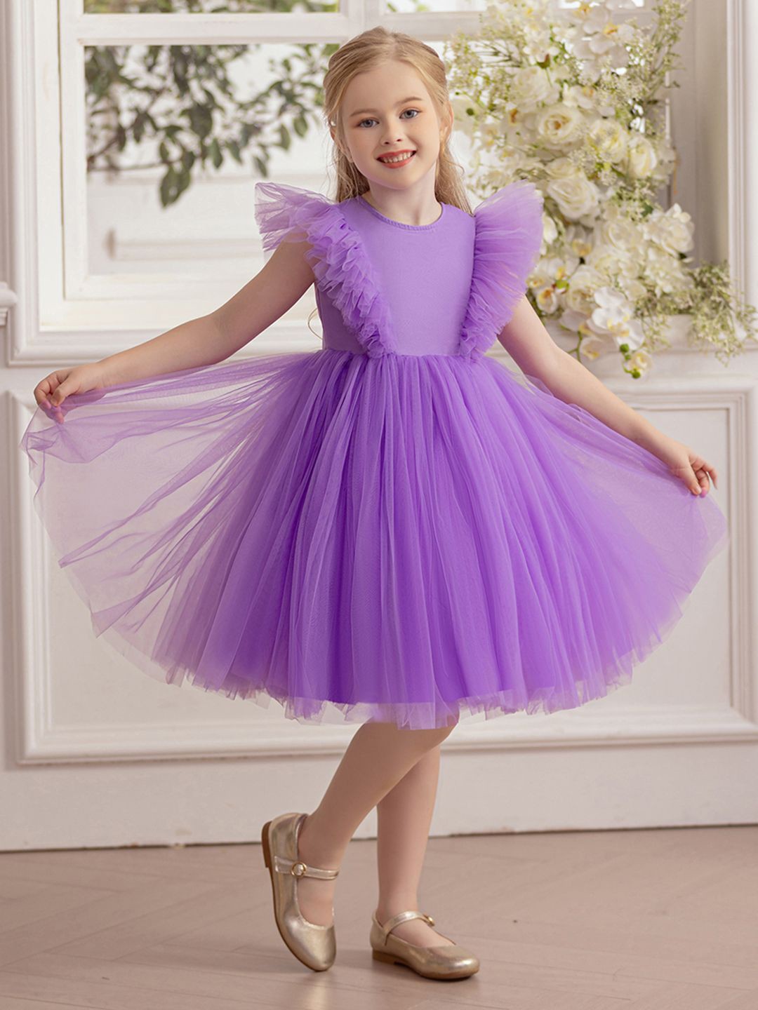 

INCLUD Fit & Flare Dress, Purple