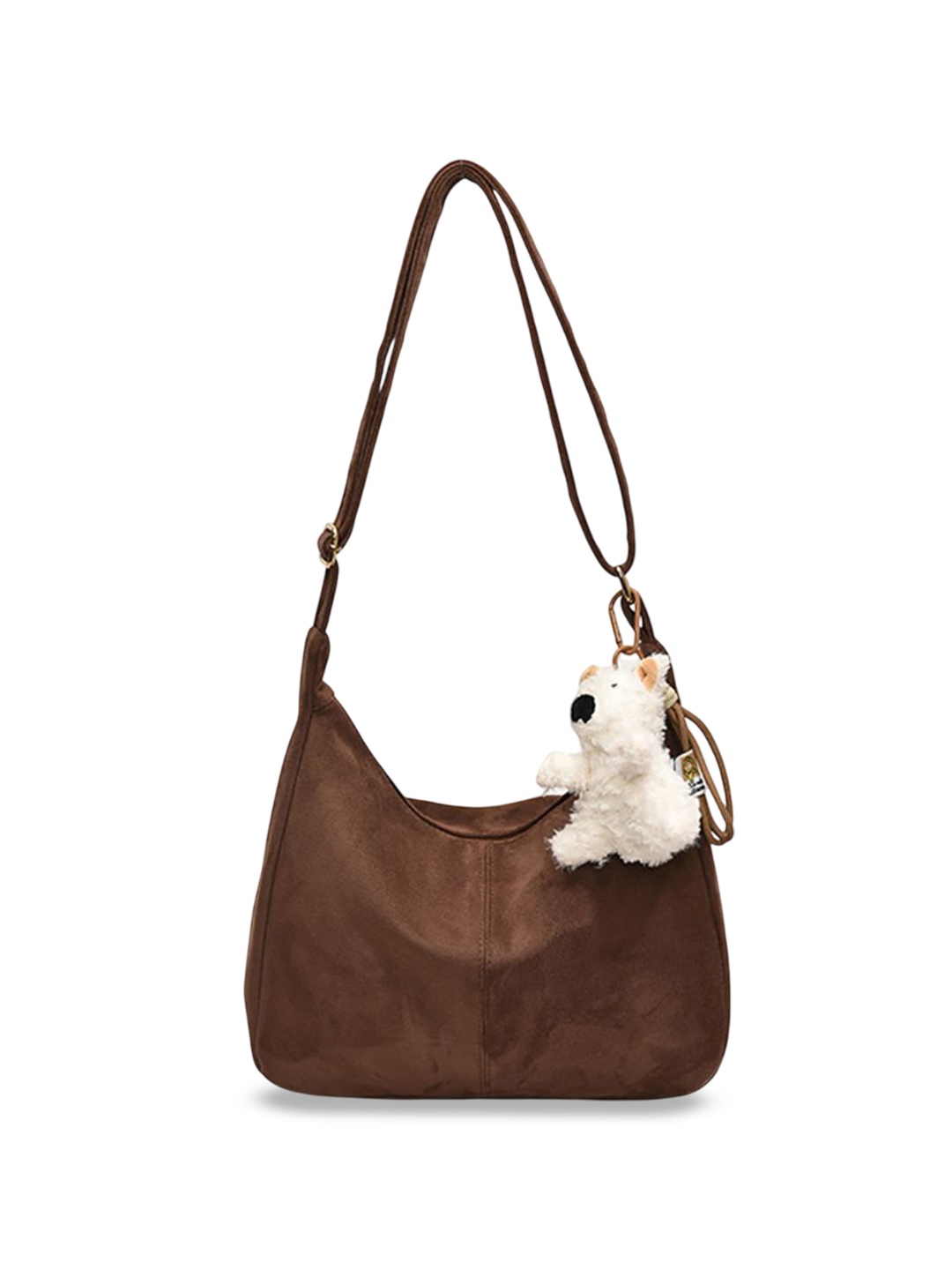 

StyleCast x Revolte Suede Bucket Shoulder Bag, Brown