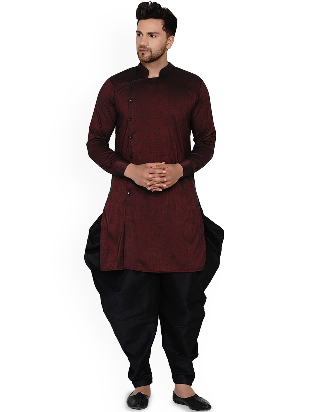 

VEERA PARIDHAAN Men Regular Kurta with Salwar, Brown