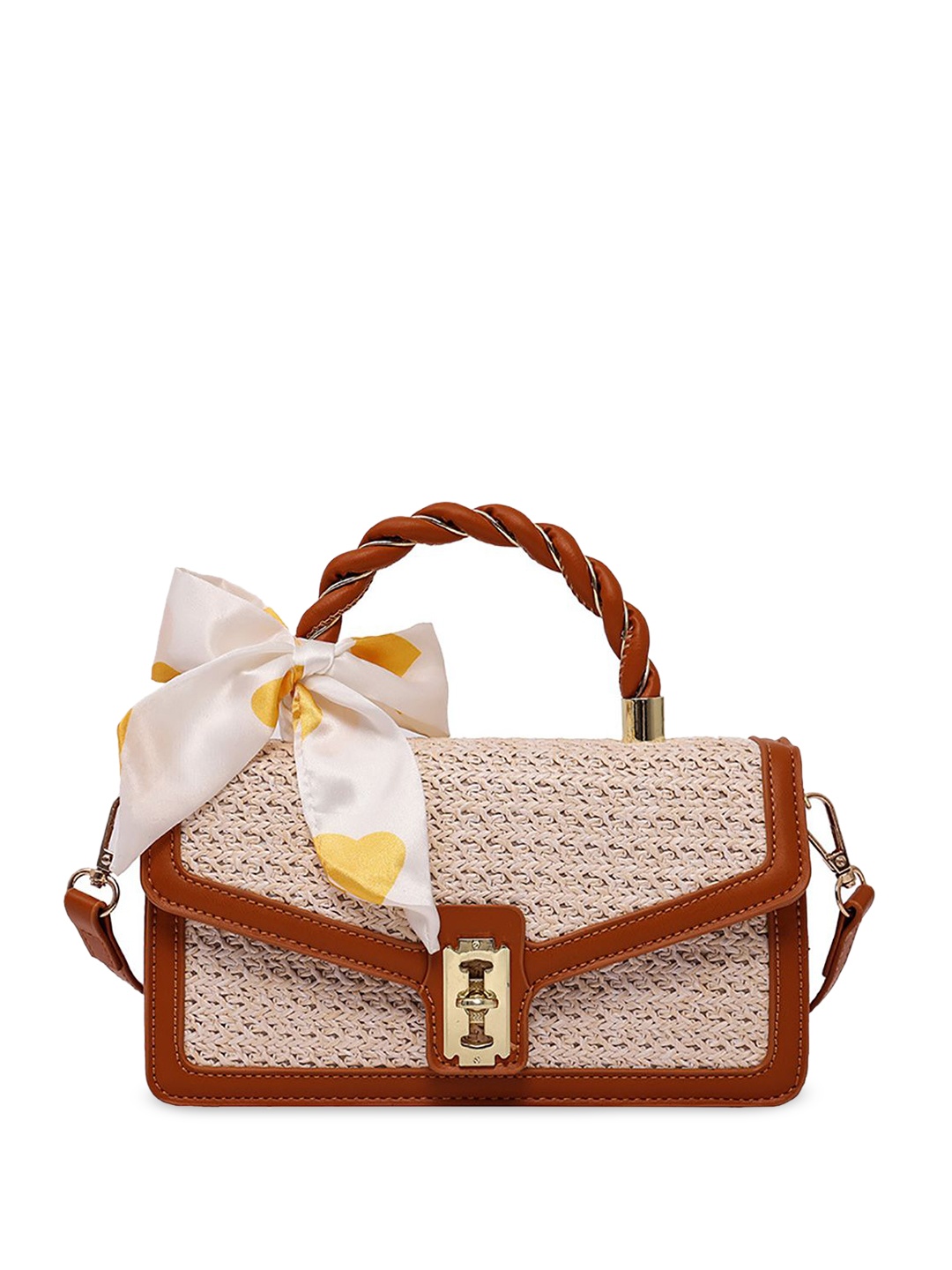 

StyleCast x Revolte PU Structured Shoulder Bag, Brown