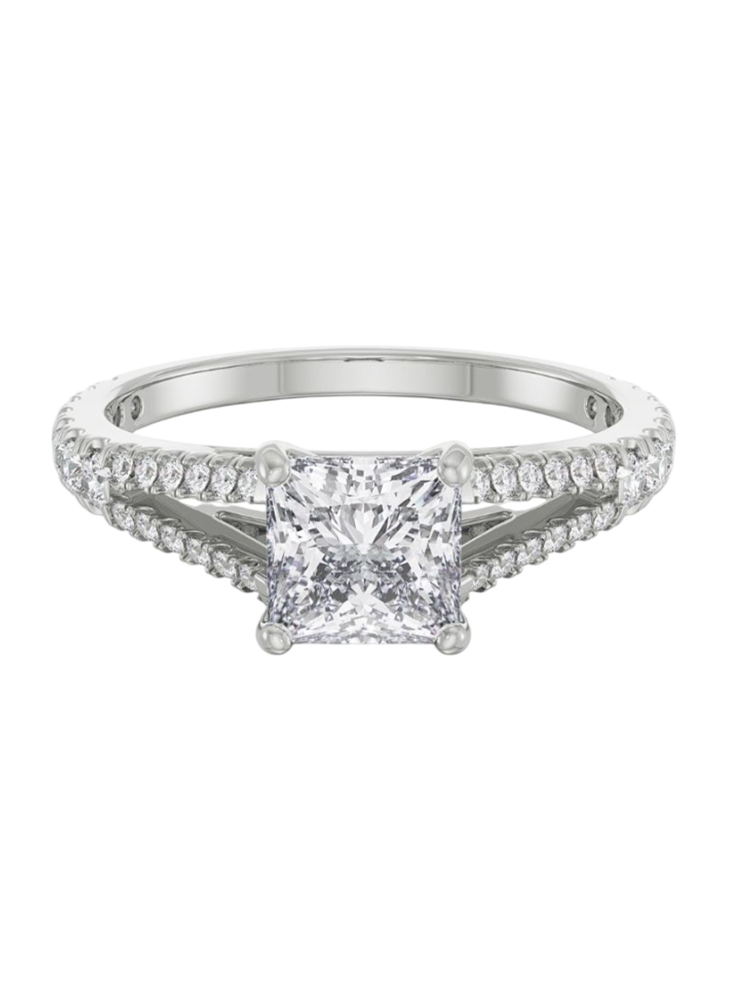 

Emori Princess Cut Splendor Ring, White