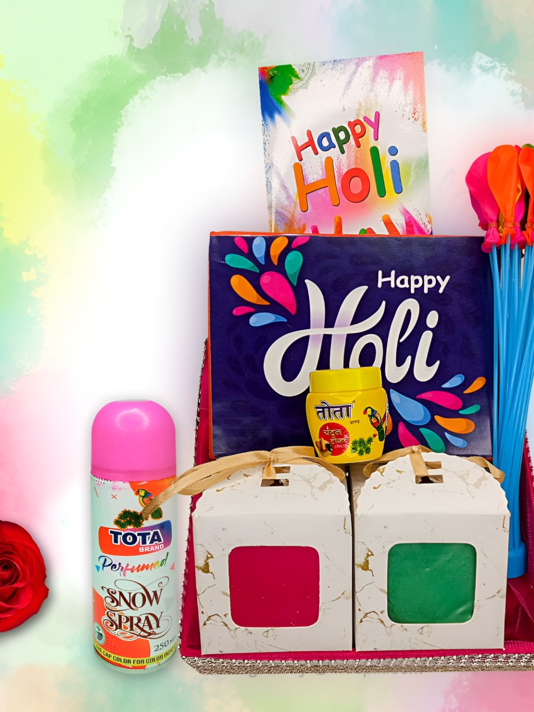 

ME & YOU White & Blue Chocolate Holi Gift Hamper