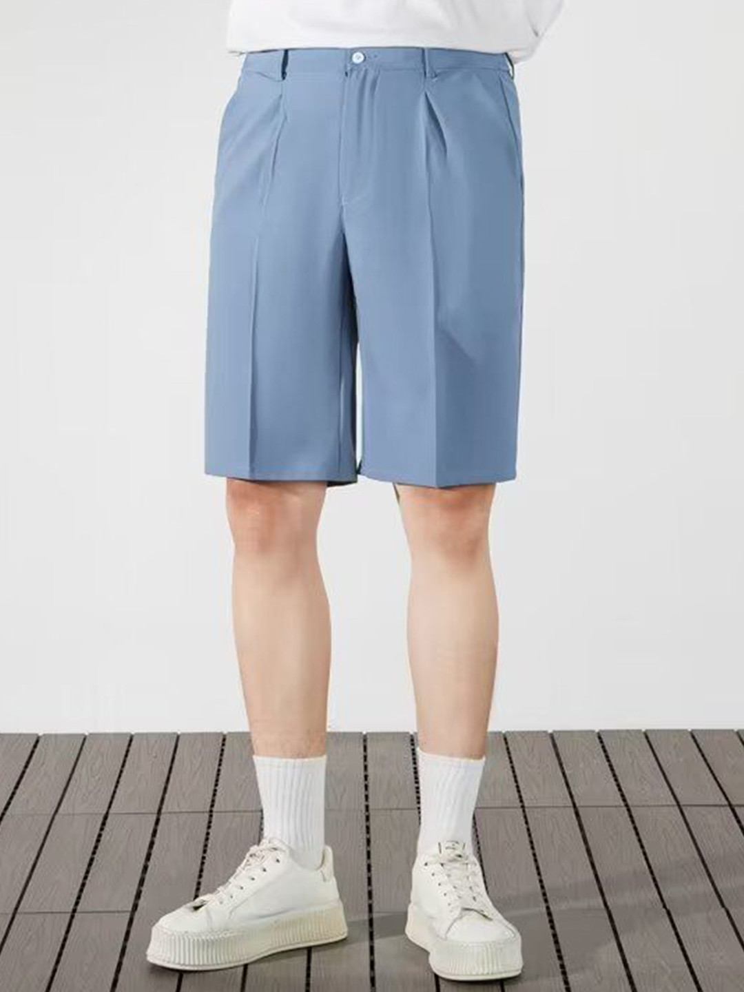 

StyleCast x Revolte Men Loose Fit Shorts, Blue