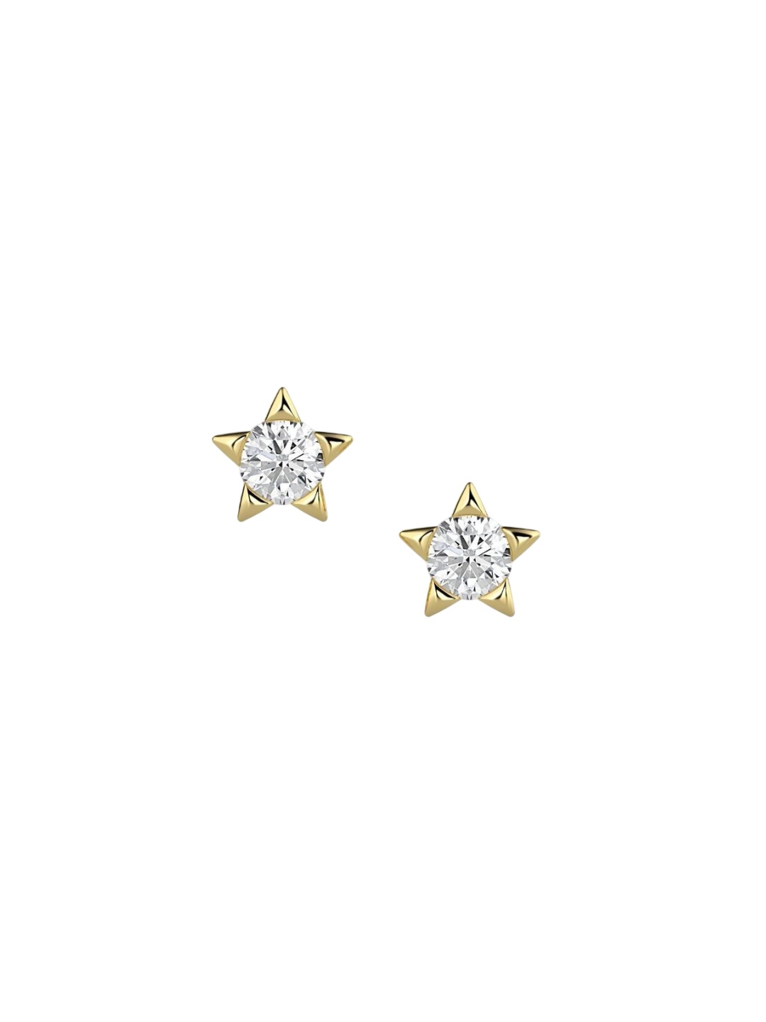 

Emori Solitaire Star Studs, Yellow