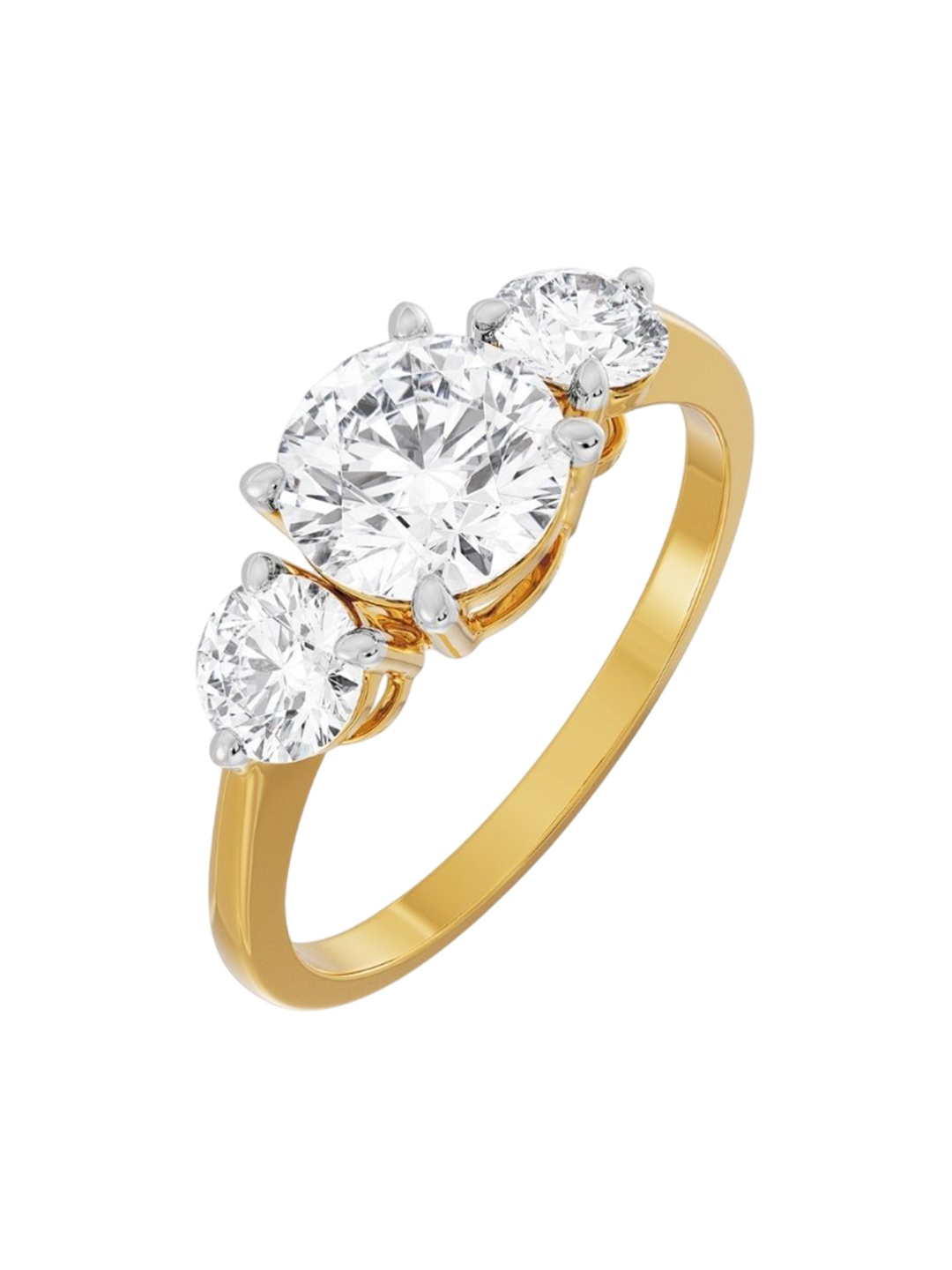

Emori Triple Sparkle Solitaire Ring, Gold