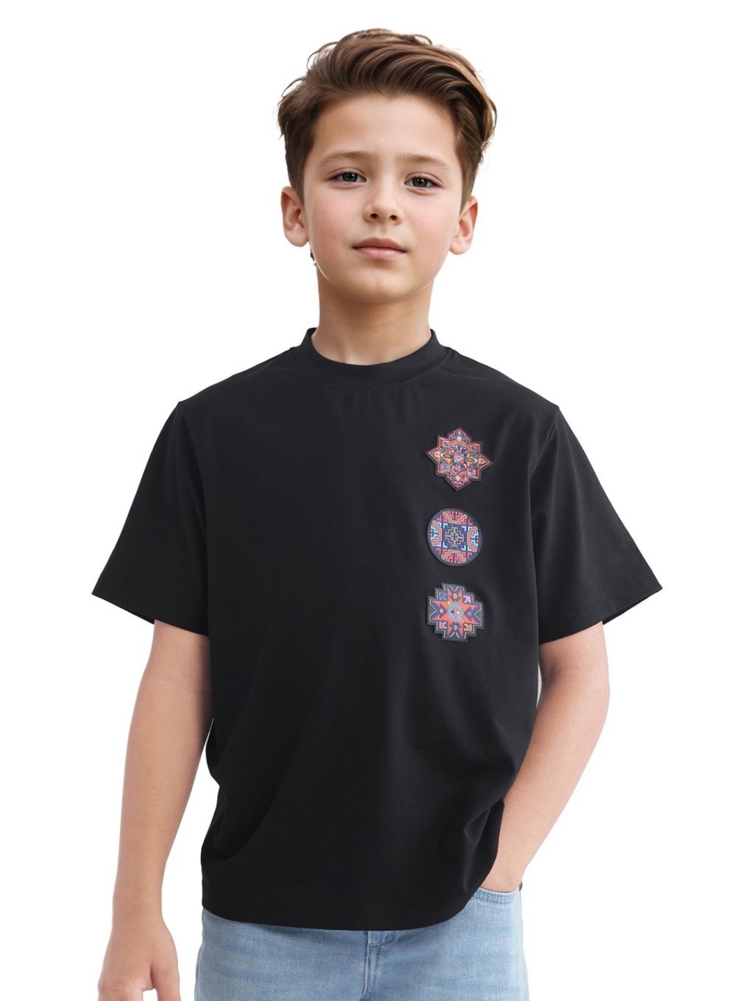 

RARE ONES Boys Pockets T-shirt, Black