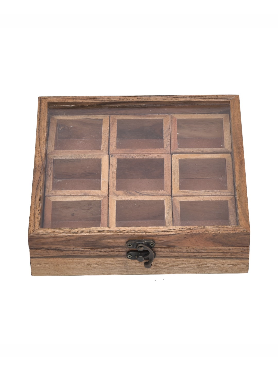 

oggn Brown 2025 Wood Easy to Clean Spice Box