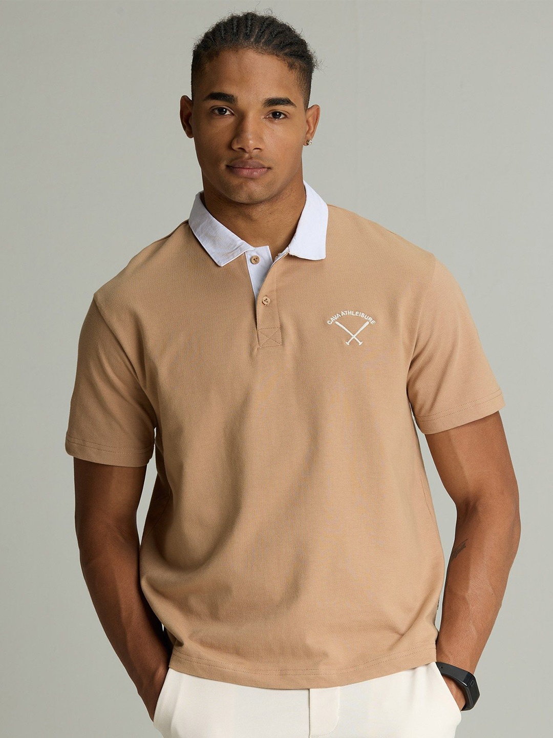 

Cava Beige Rugby Polo T-shirt