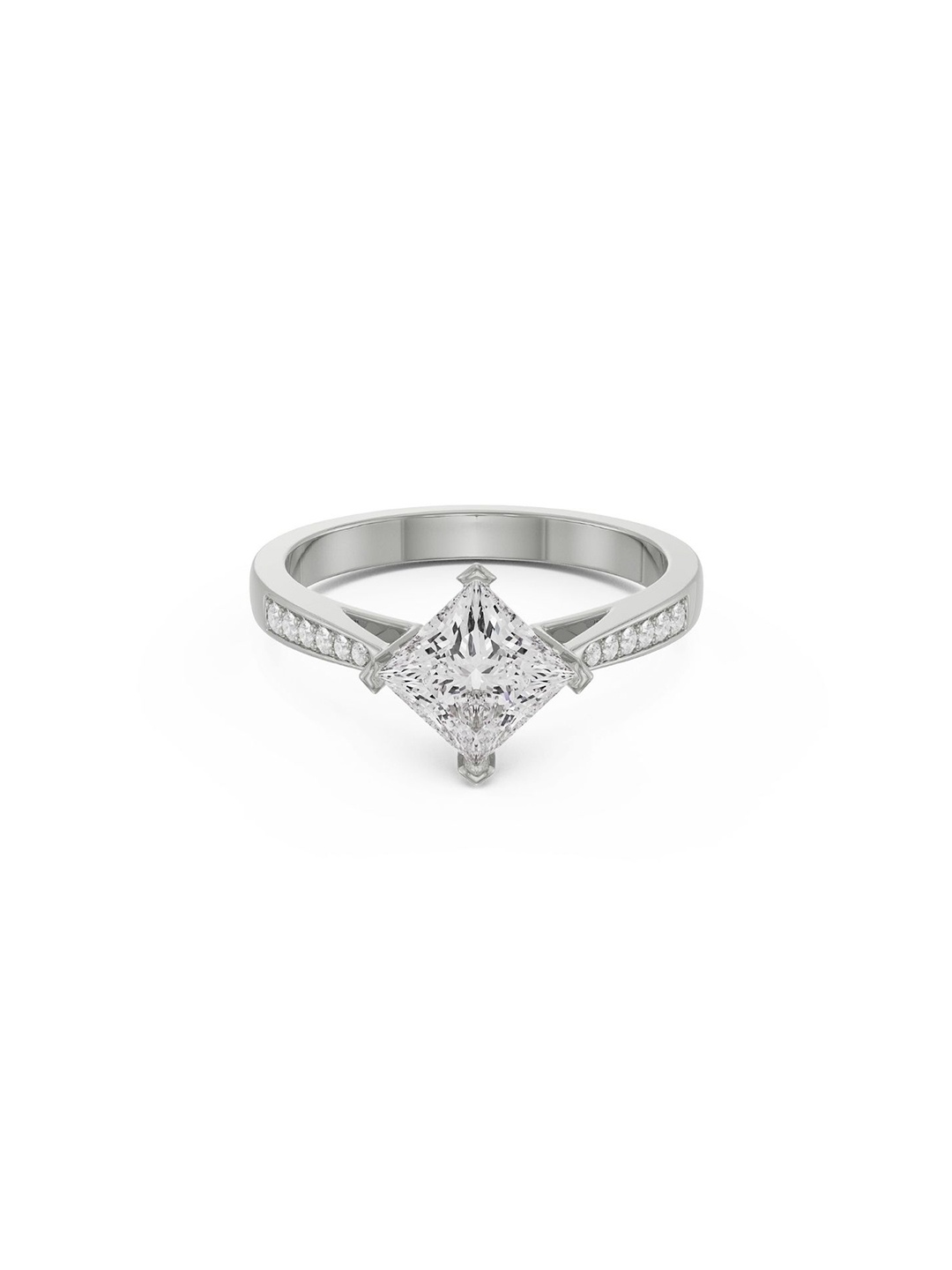 

Emori Princess Cut Engagement Ring, White