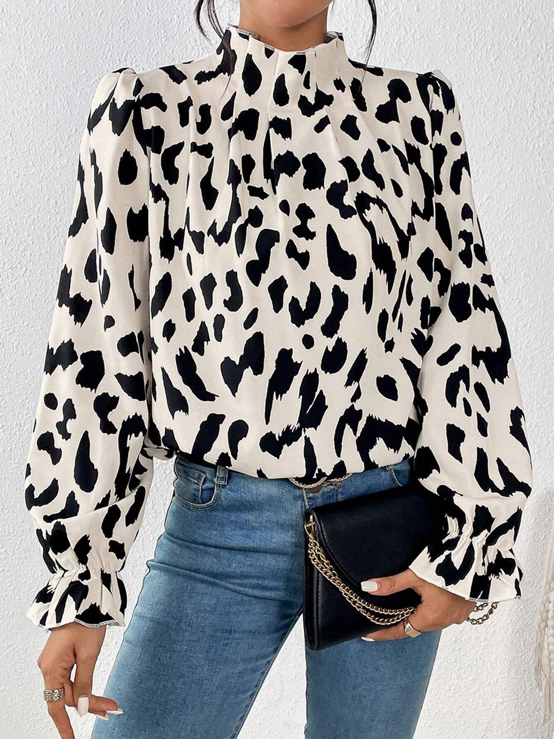 

JC Mode Print Top, White