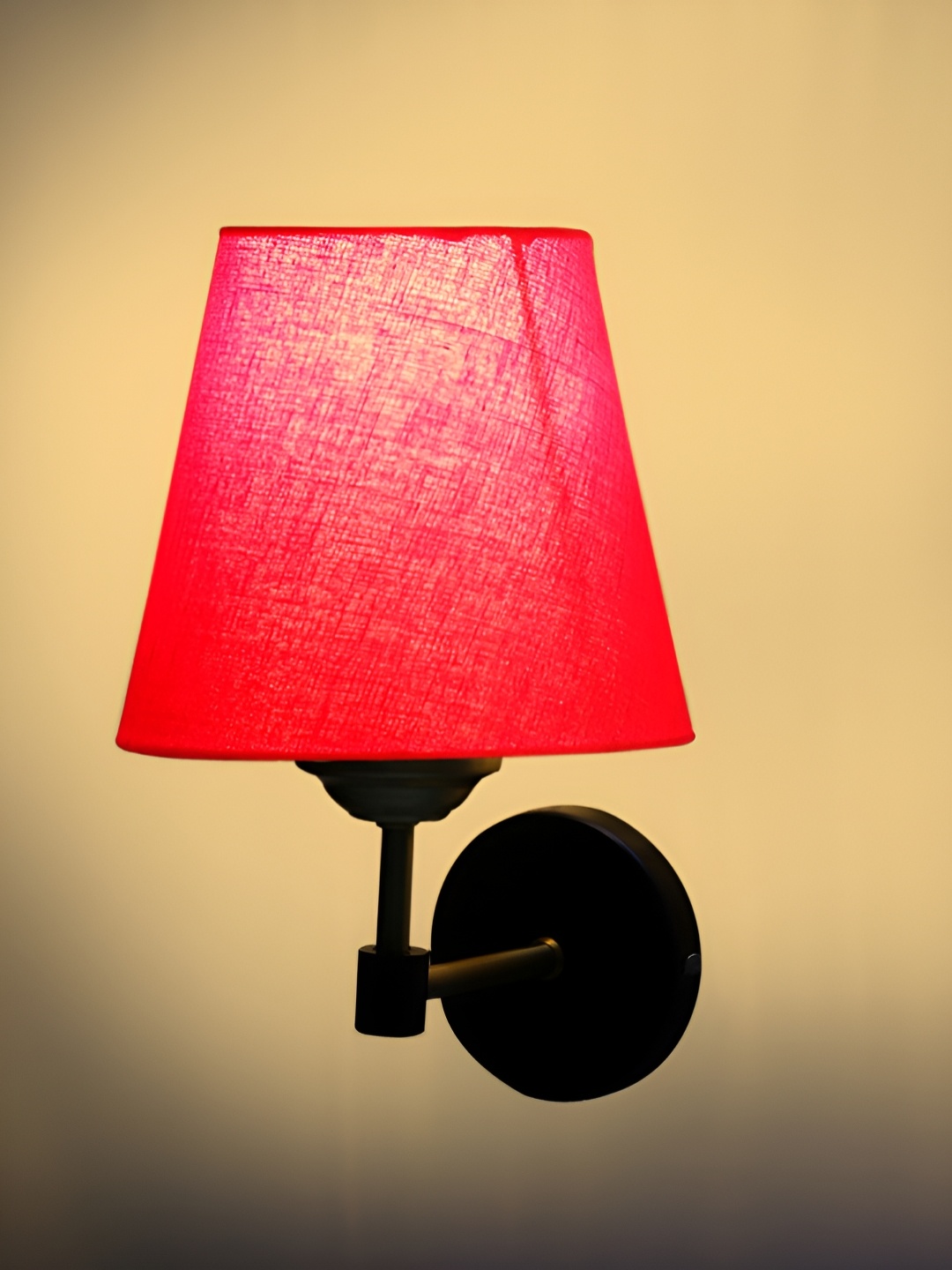 

Devansh Red & Black Metal Frustum Shaped Wall Lamp