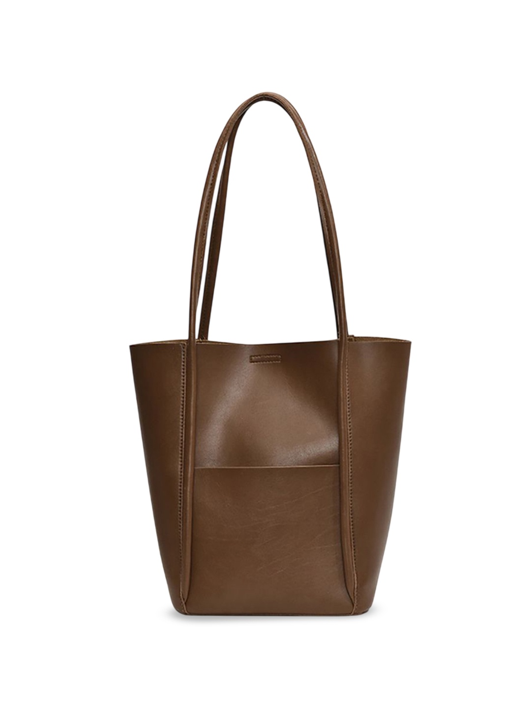 

StyleCast x Revolte PU Shopper Hobo Bag, Coffee brown