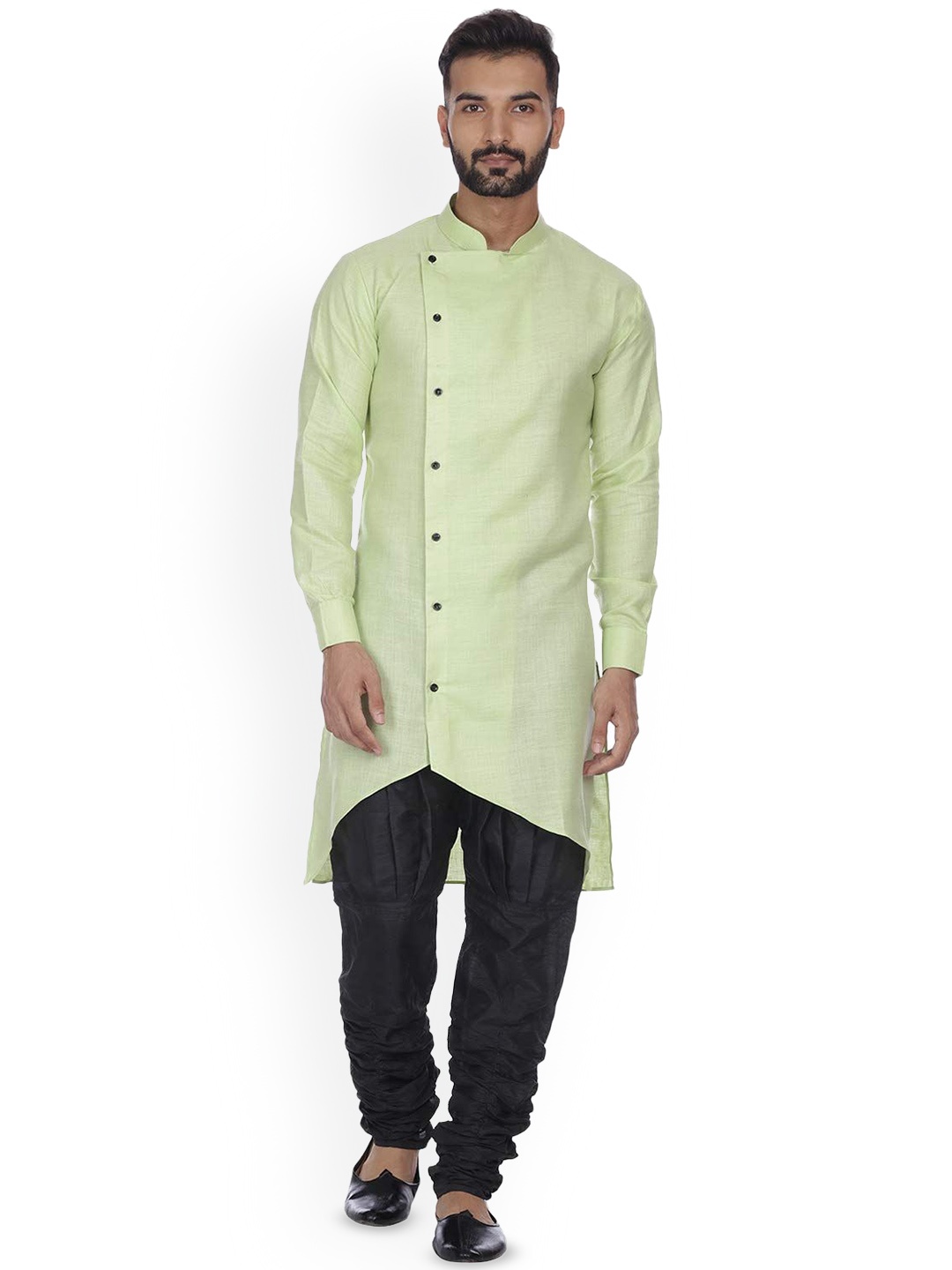 

VEERA PARIDHAAN Men Regular Kurta with Trousers, Green