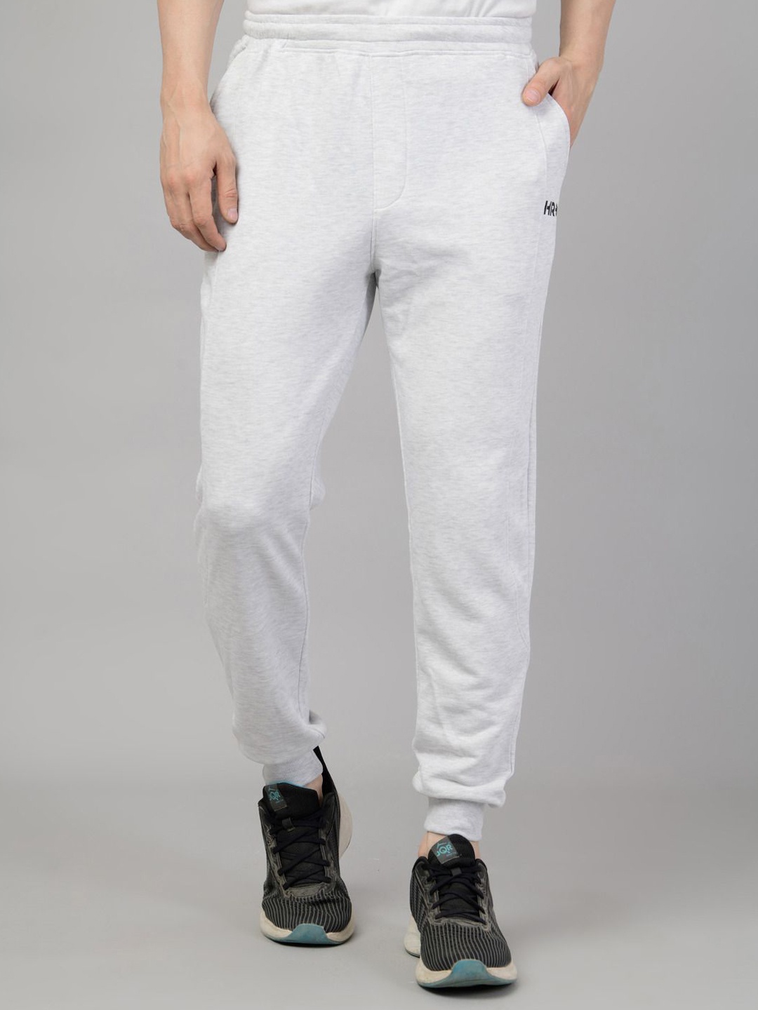 

HRX by Hrithik Roshan Men Mid Rise Joggers, Grey melange