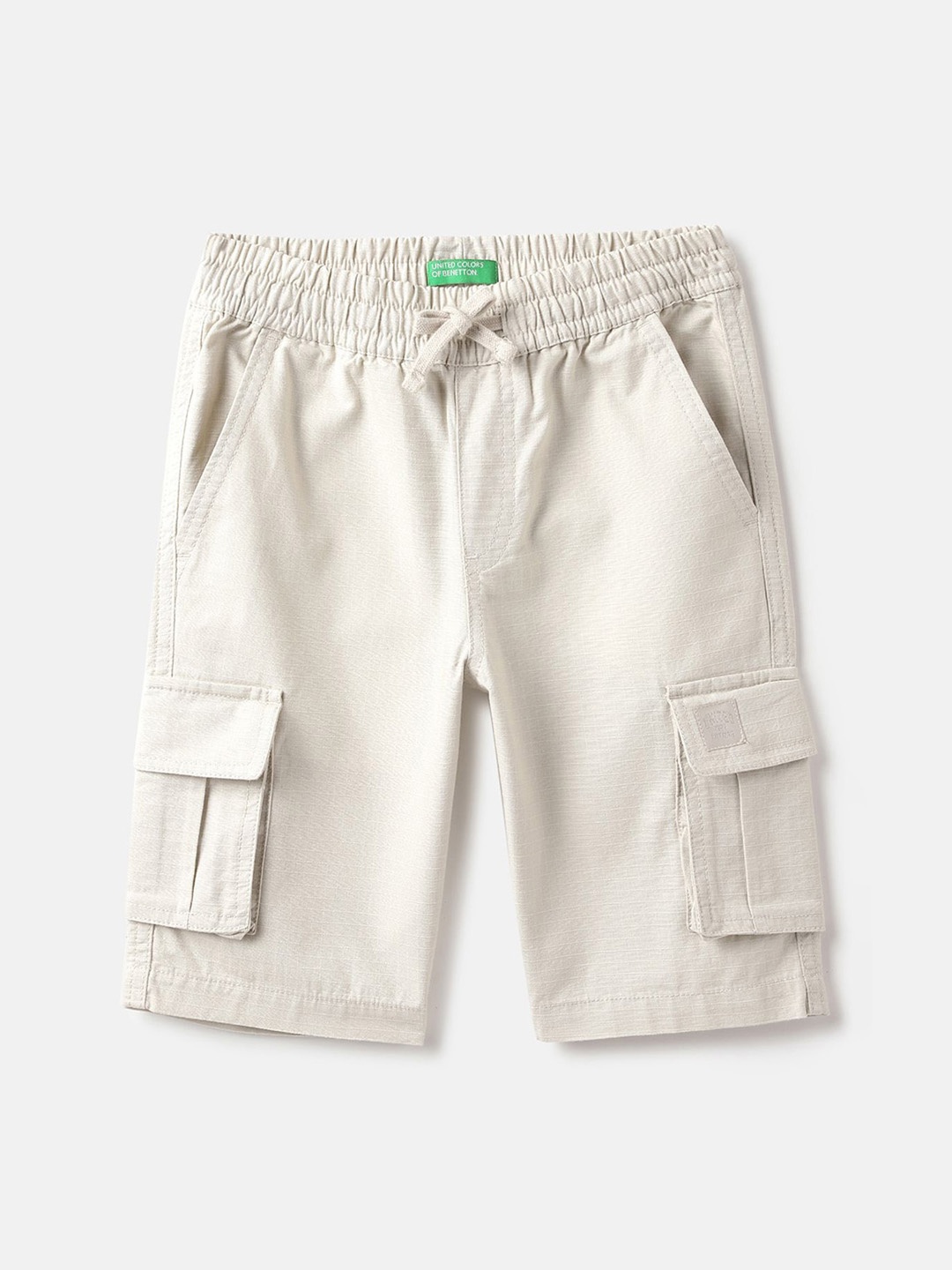 

United Colors of Benetton Boys Cargo Shorts, Cream