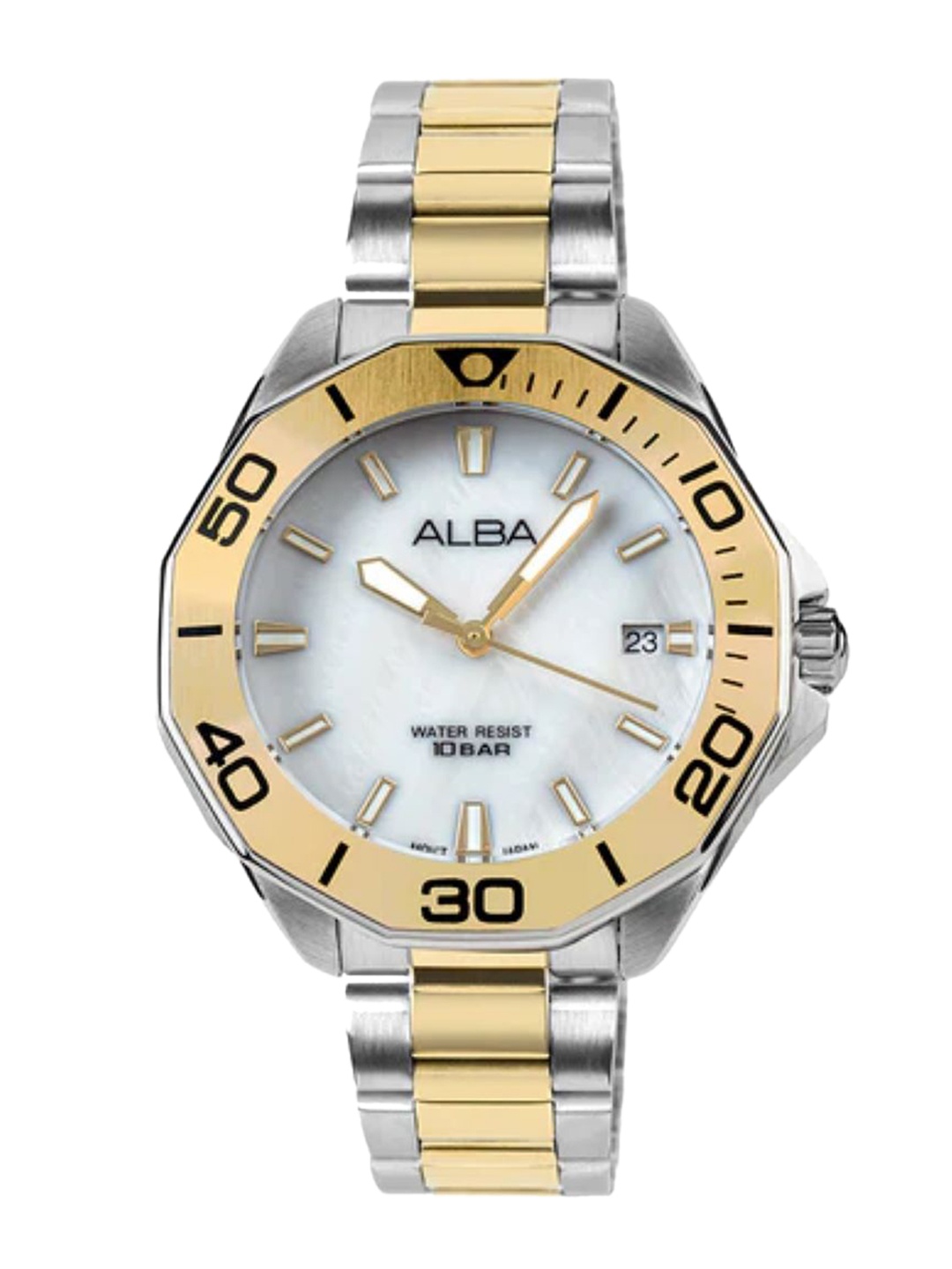 

ALBA Mother of Pearl White Ladies Watch- AG8P21X1