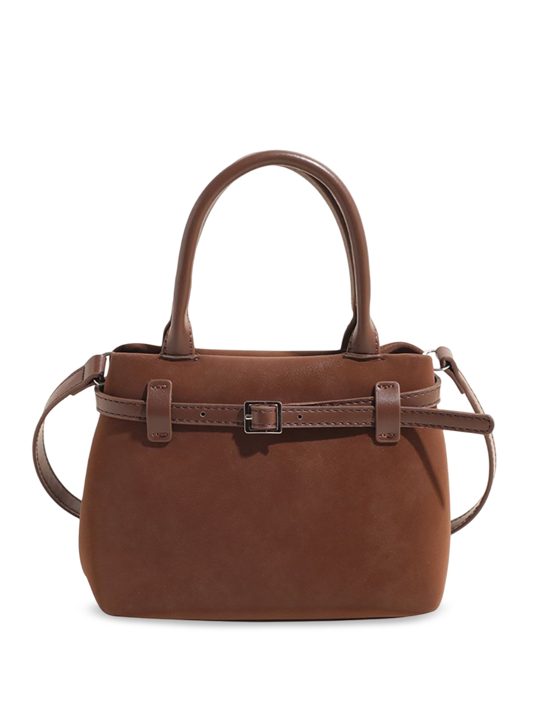 

StyleCast x Revolte PU Structured Shoulder Bag, Brown