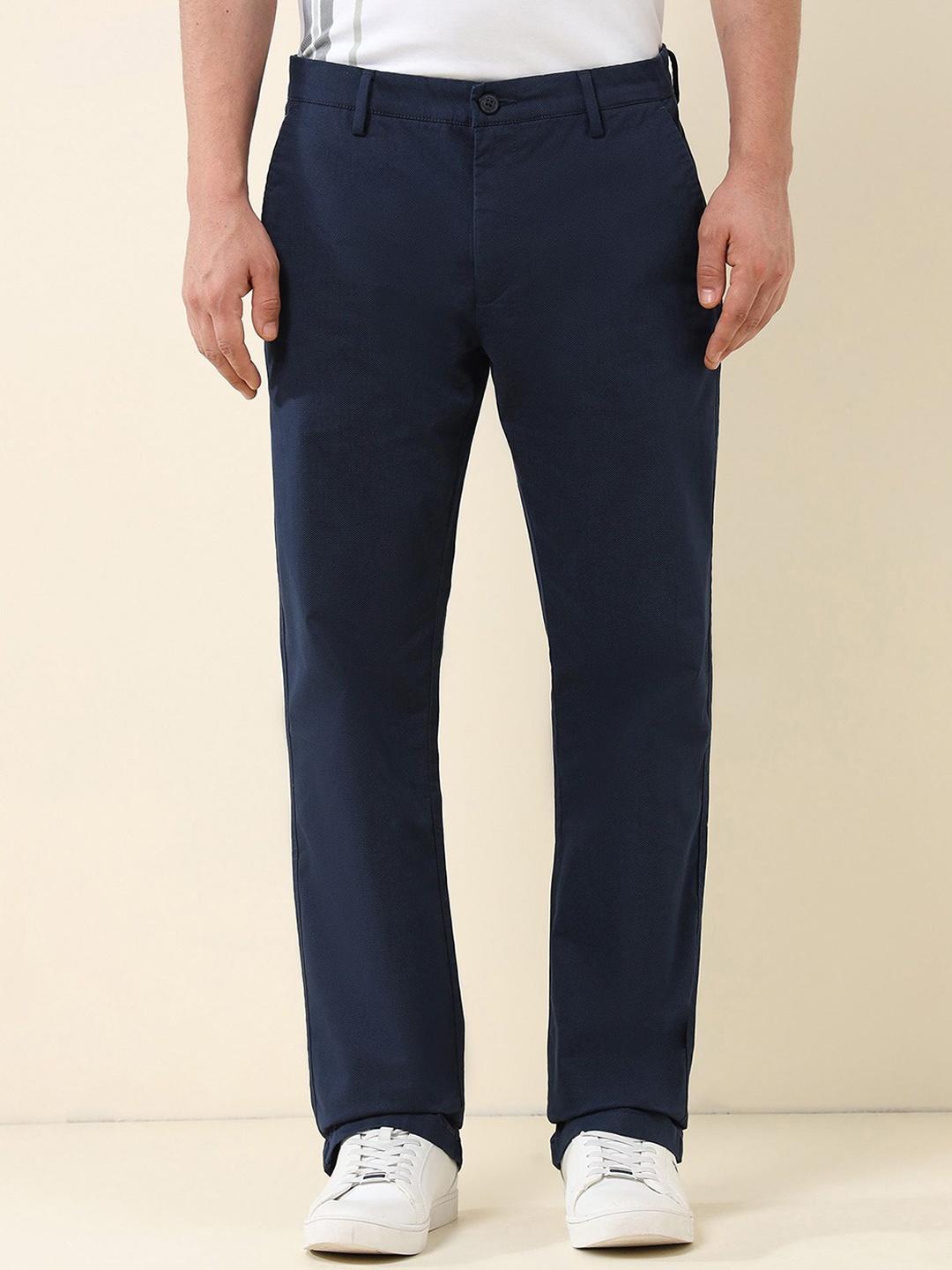 

U.S. Polo Assn. Men Classic Straight Fit Chinos Trousers, Blue