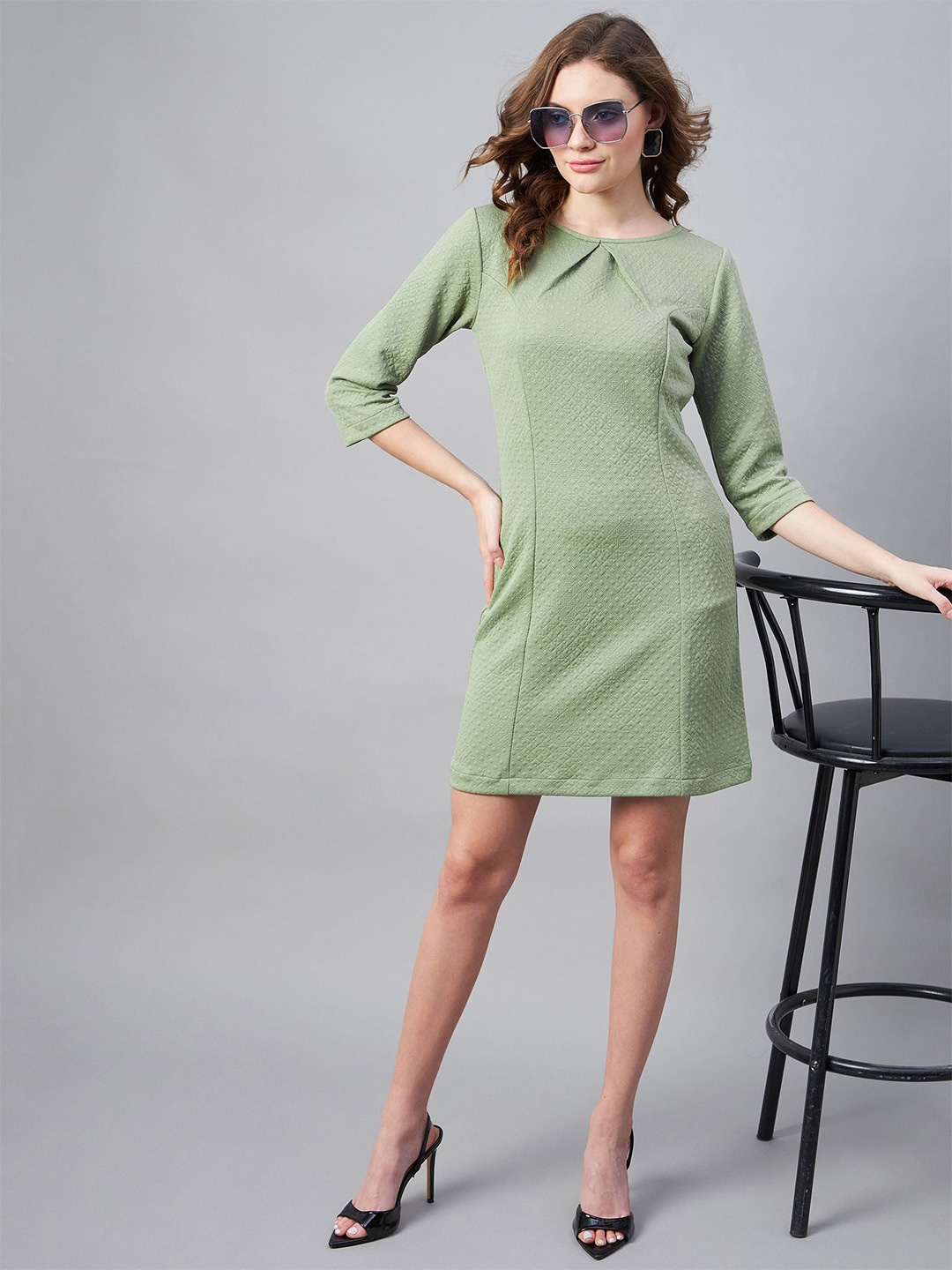 

Chemistry Jacquard A-Line Dress, Olive