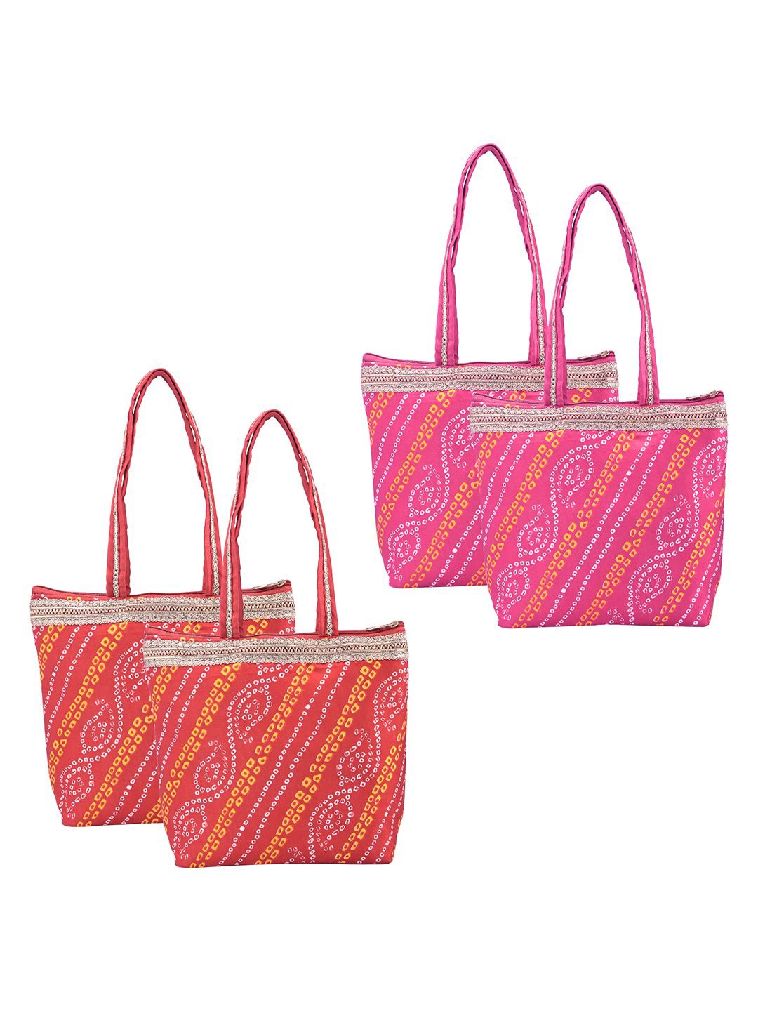 

Kuber Industries 4 Pcs Hand Bag for Women & Girls Shoulder Bag, Red