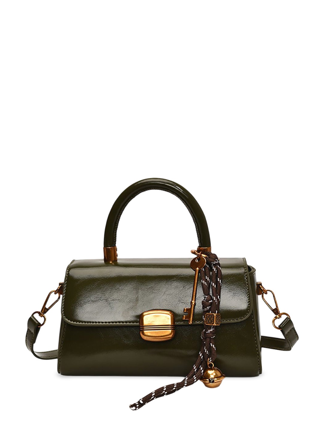 

StyleCast x Revolte Suede Structured Shoulder Bag, Green