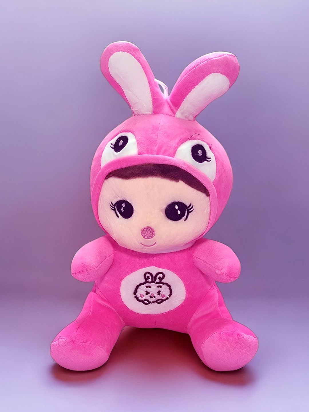 

TBQ-The Baby Qoull Polyfill Filled Non-Allergic Bunny Soft Toy, Pink