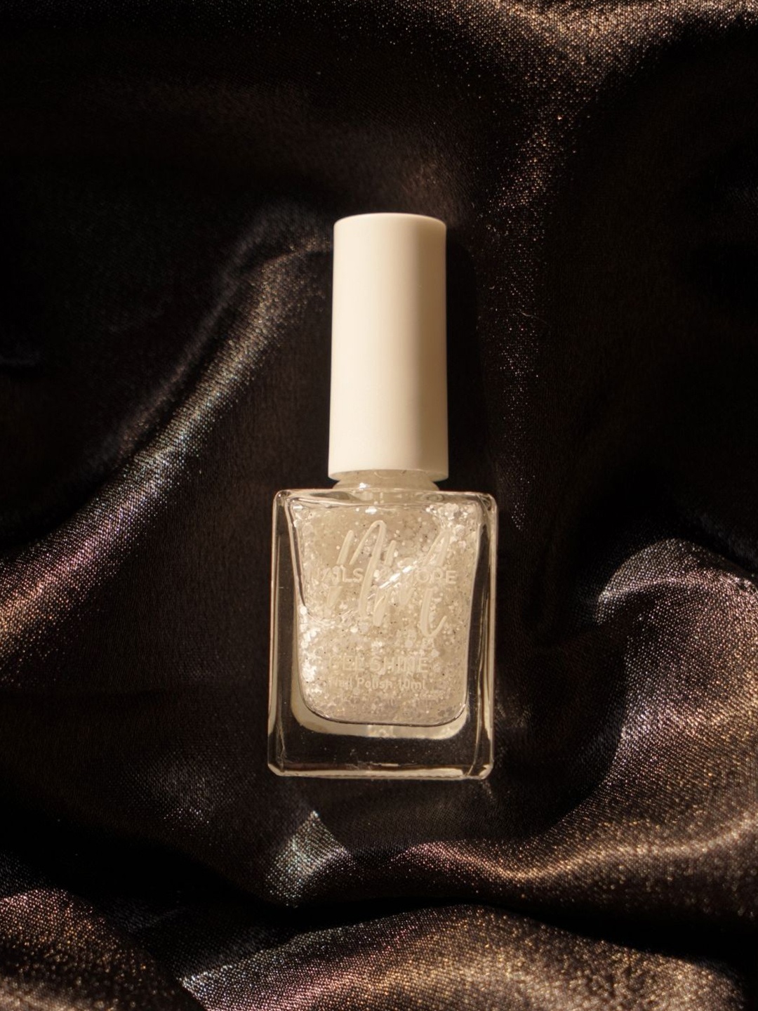 

nails & more Gel Shine Nail Polish - 10 ml - Glitter High Voltage 07, Transparent
