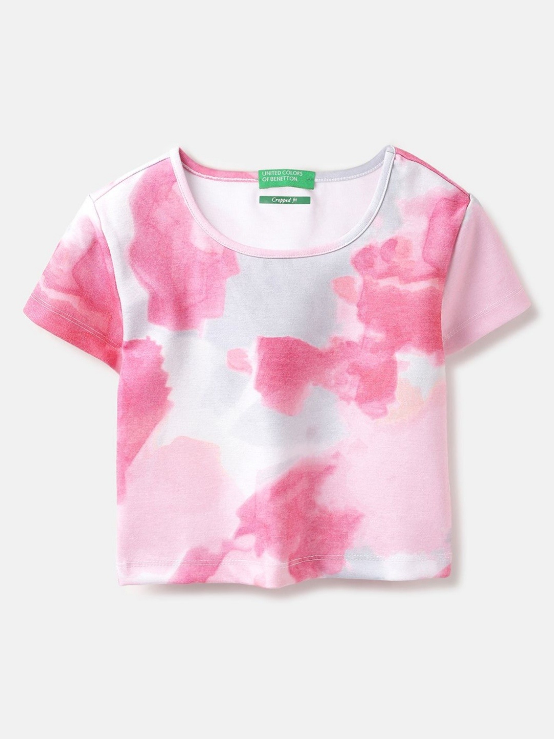 

United Colors of Benetton Girls Printed Pockets T-shirt, Multi