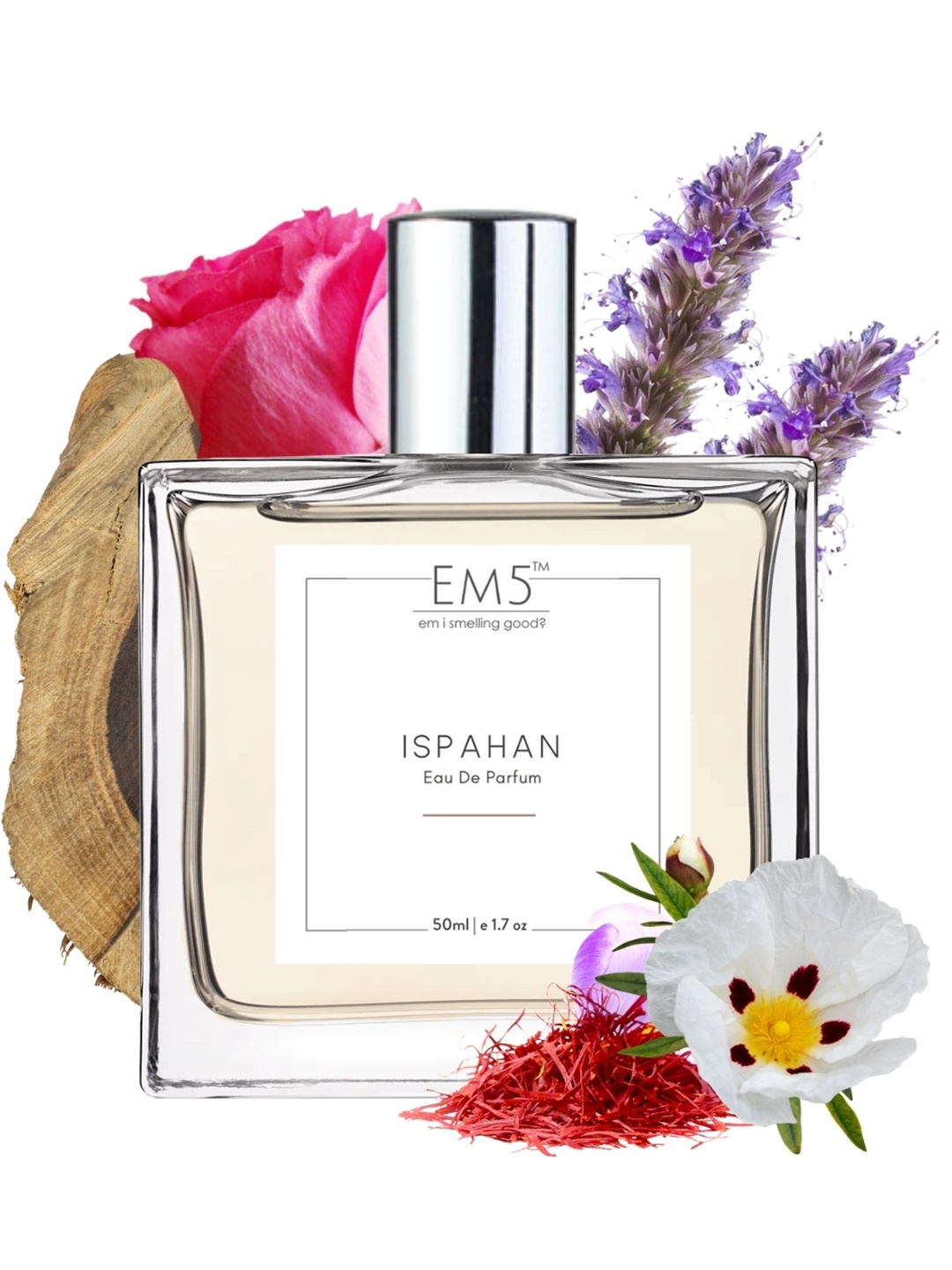 

EM5 Ispahan Long Lasting Eau De Parfum - 50 ml, Transparent