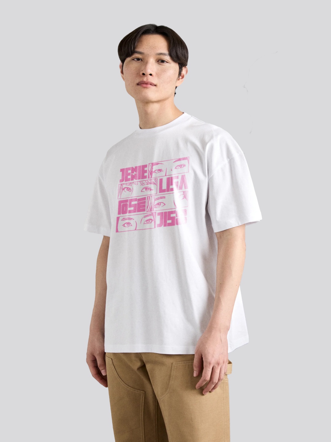 

The Korhean Store Men Printed T-shirt, White