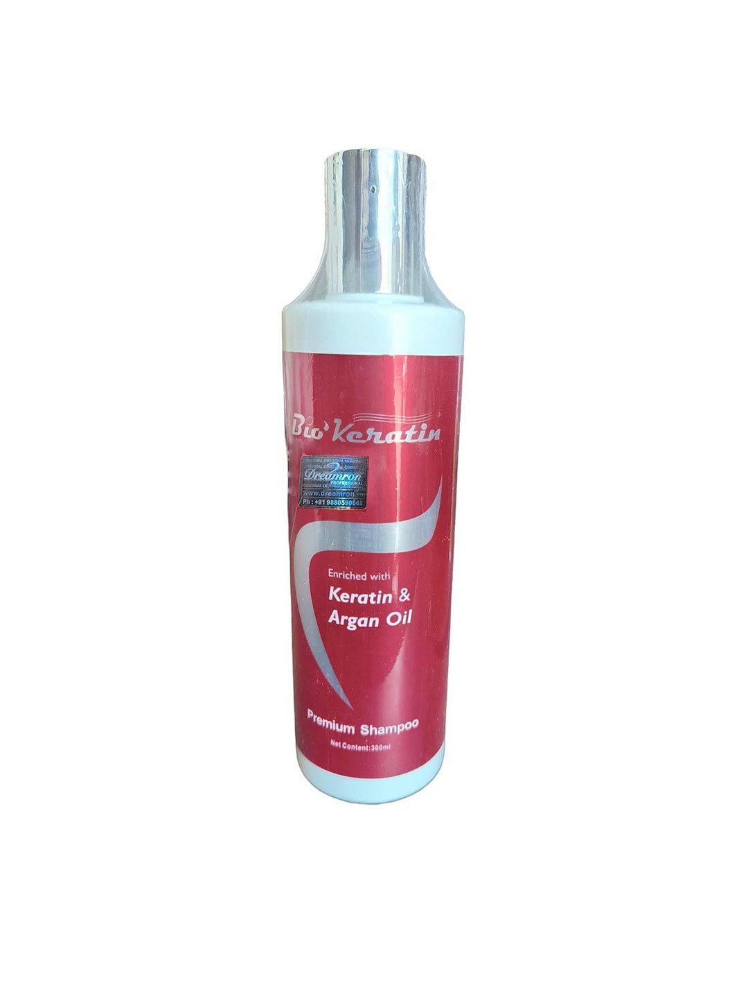 

Bio'Keratin Premium Keratin & Argan Oil Frizz Control Shampoo - 300 ml, Red