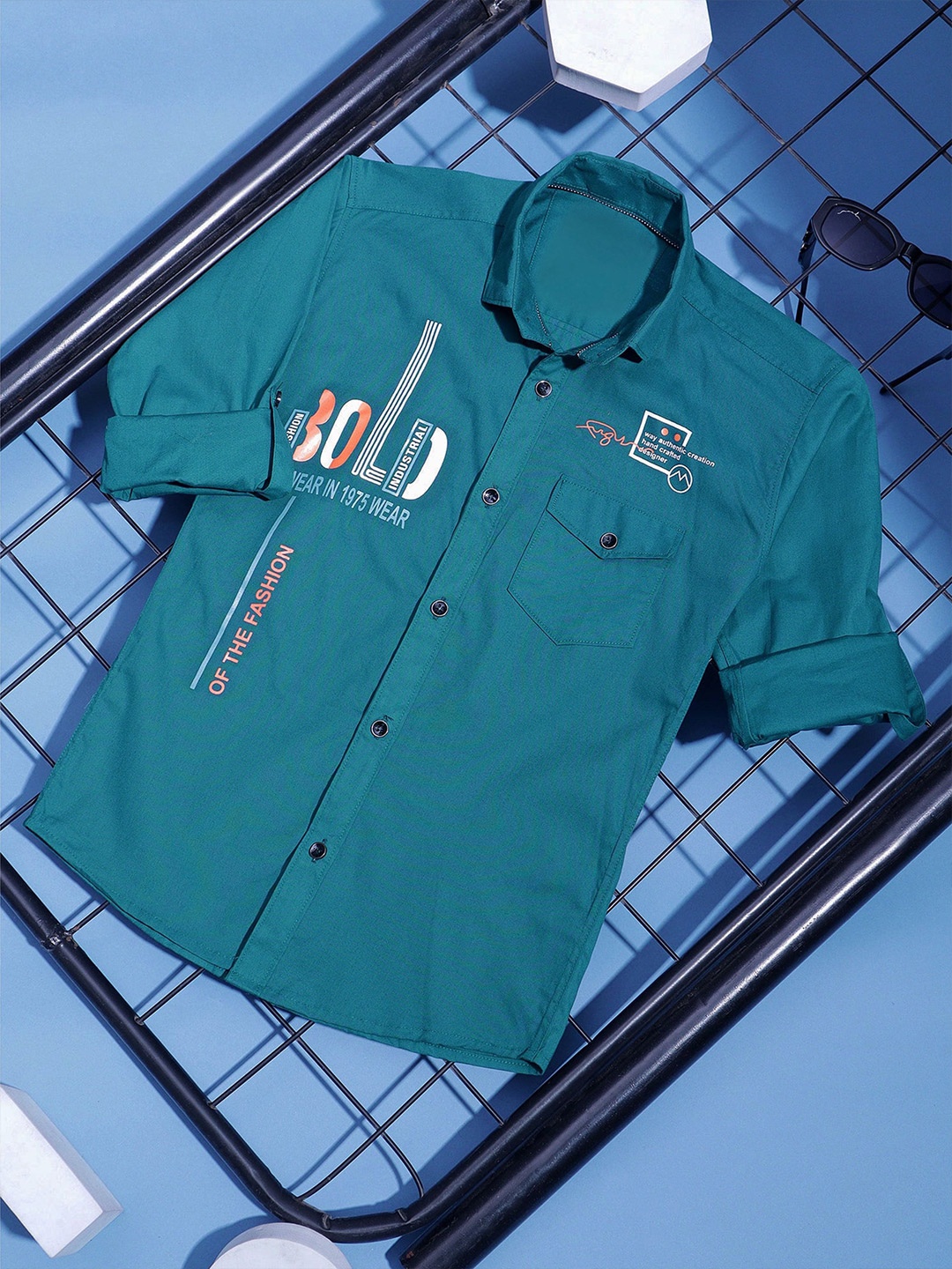 

YK Boys Opaque Checked Casual Shirt, Blue