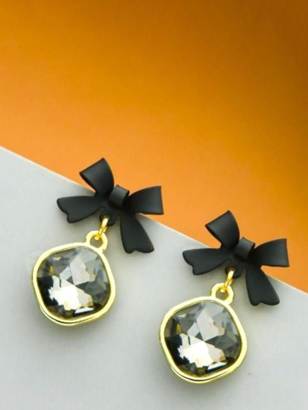 

kazare Contemporary Studs Earrings, Gold