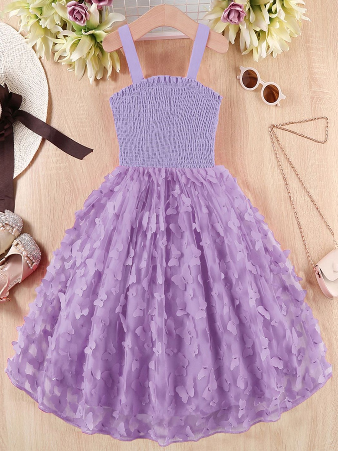 

INCLUD Animal Print Fit & Flare Midi Dress, Purple