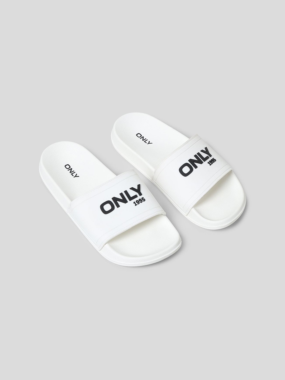 

ONLY Women Printed Sliders, White