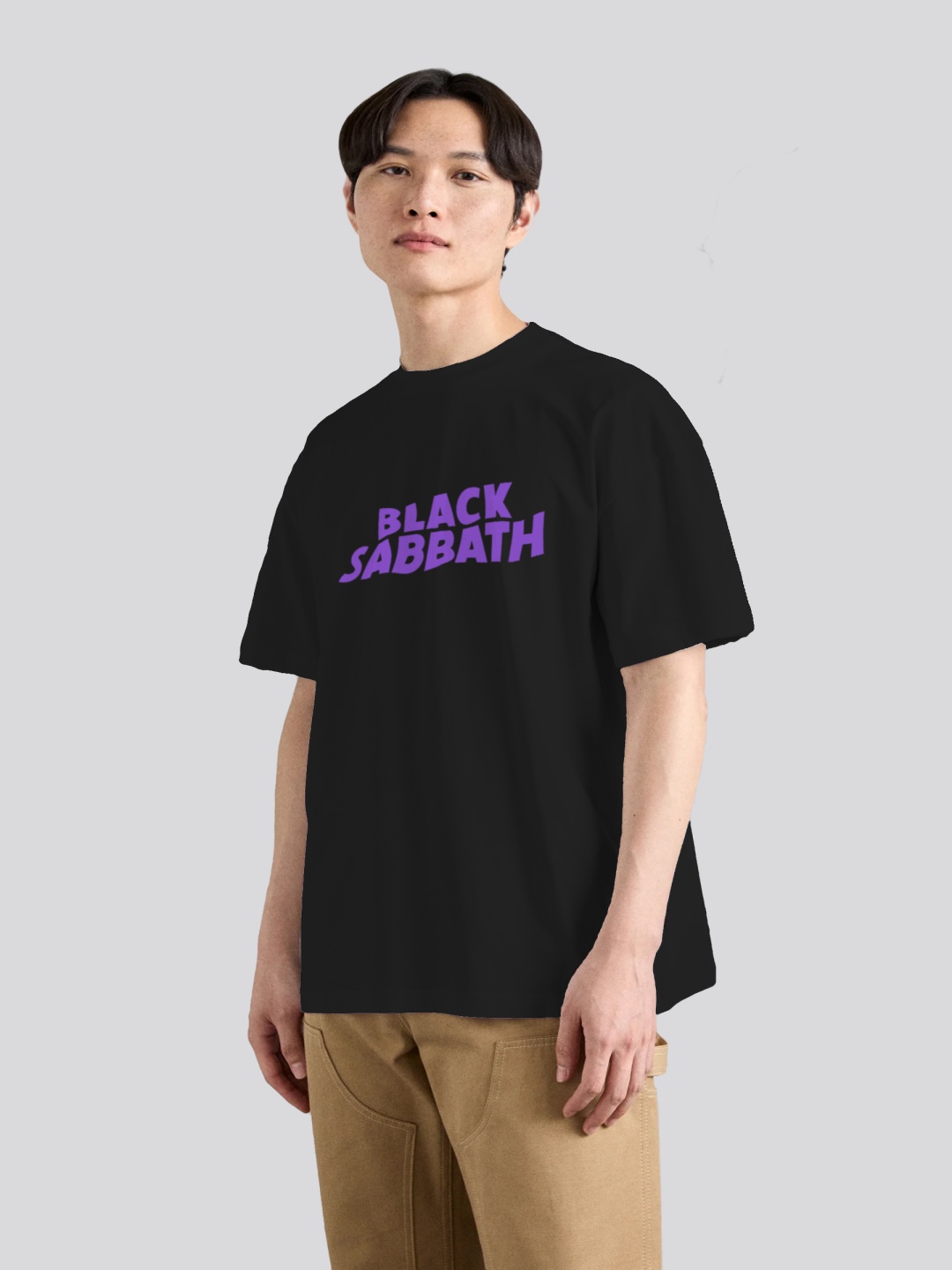 

The Korhean Store Men Printed T-shirt, Black