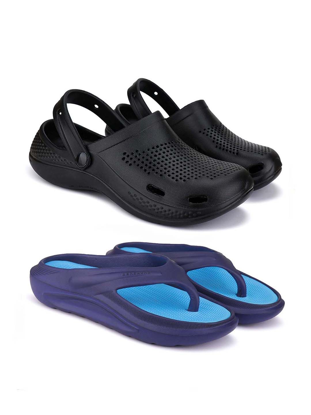 

BERSACHE Men Clogs, Black