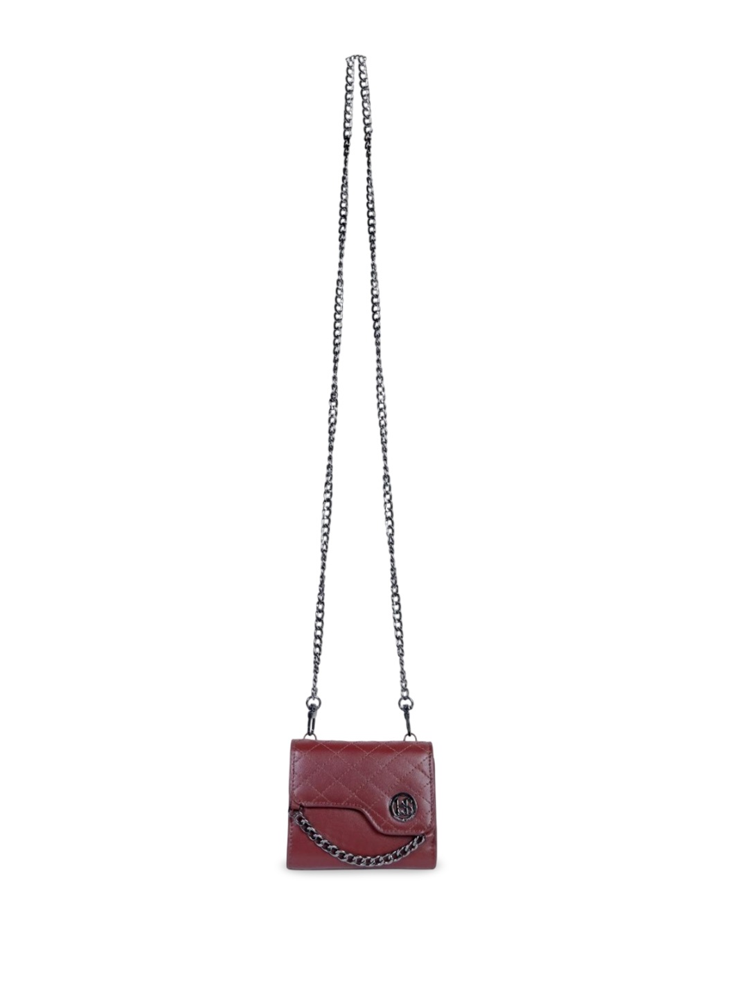 

SEREIN Structured Sling Bag with Quilted, Maroon