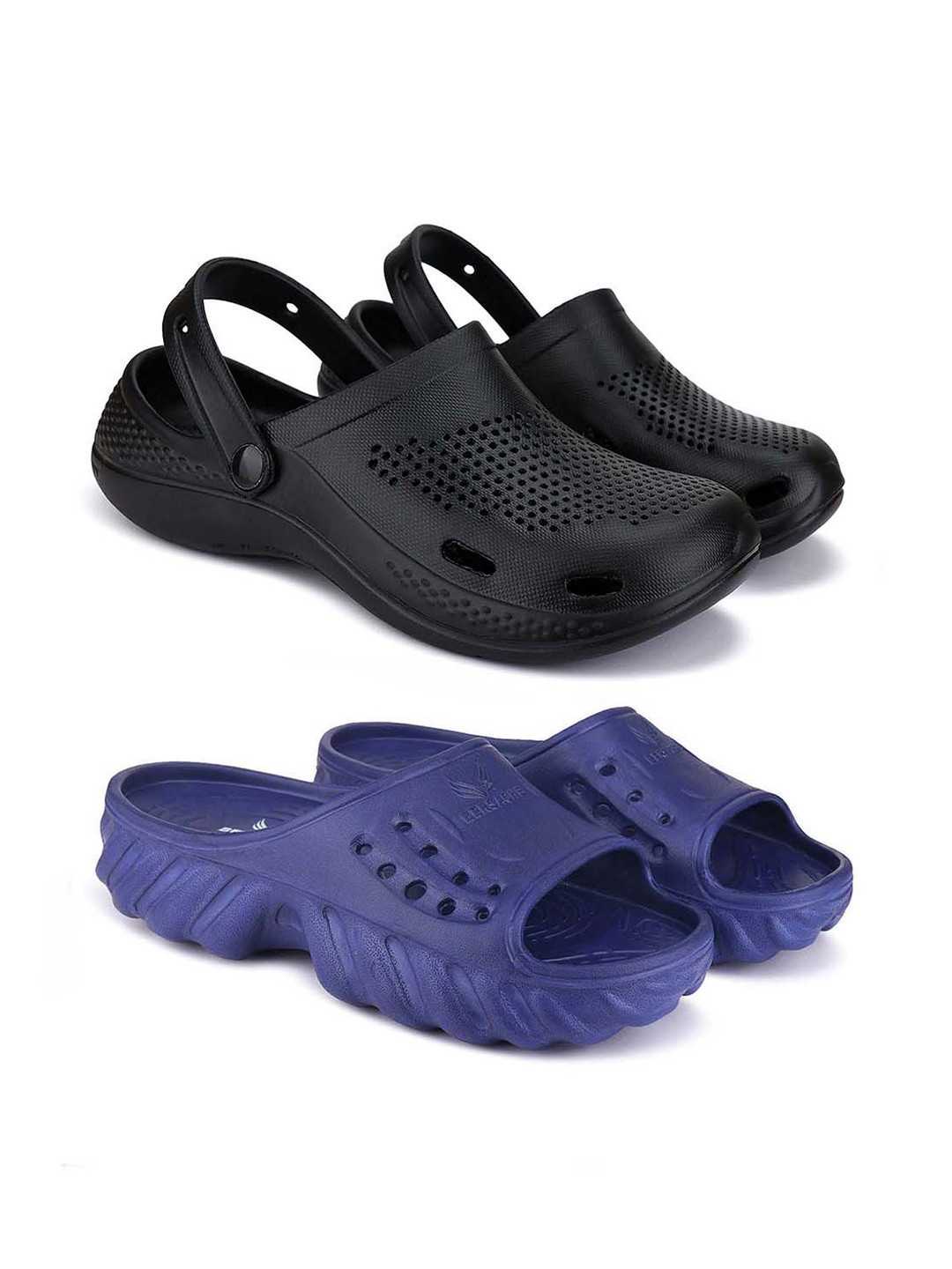 

BERSACHE Men Clogs, Black