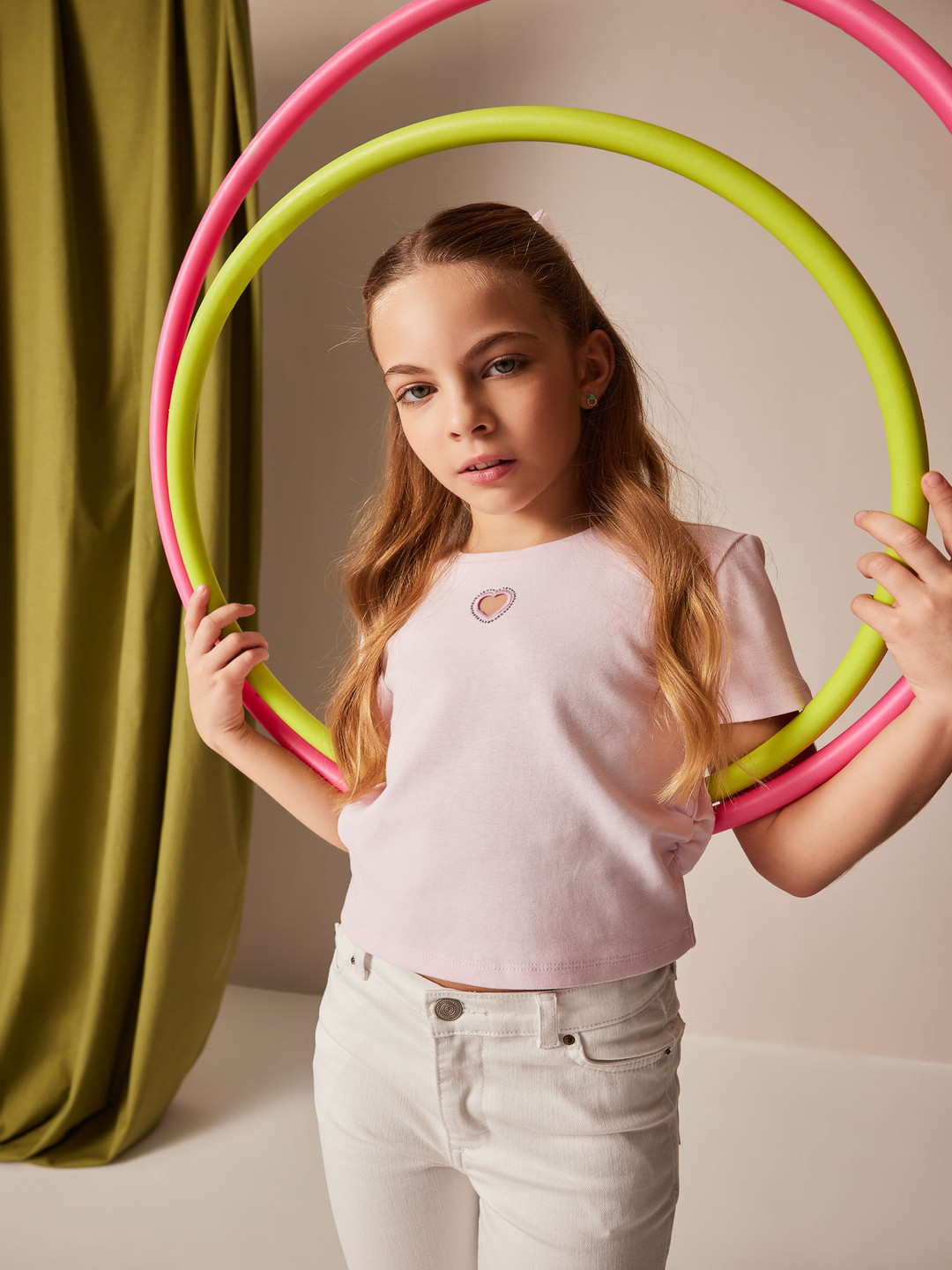 

DeFacto Girls Polo Collar T-shirt, Na